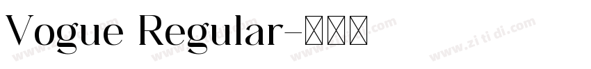 Vogue Regular字体转换